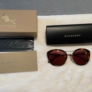 Burberry sunglasses  tortoise shell cat eye style